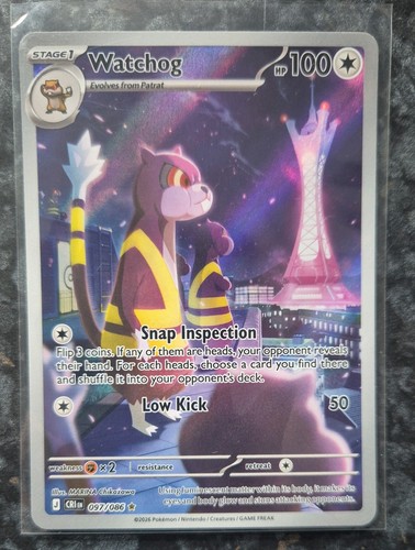Pokemon watchog full art holo - watchog,
