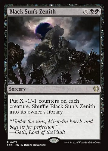 Mtg black sun zenith ecc - mtg, ~