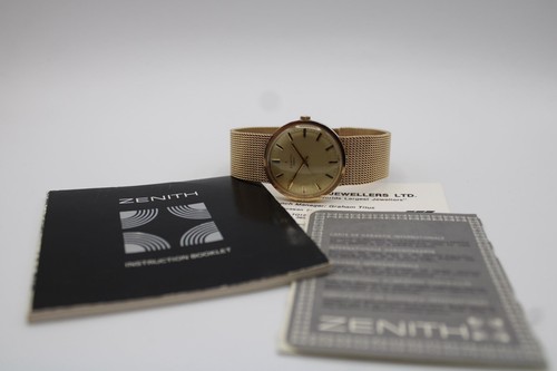 Zenith gold men watch - gold, men's