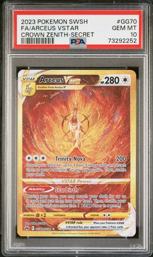 Psa arceus vstar gg70 - 10,