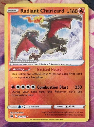 Pokémon tcg radiant charizard - pokémon,